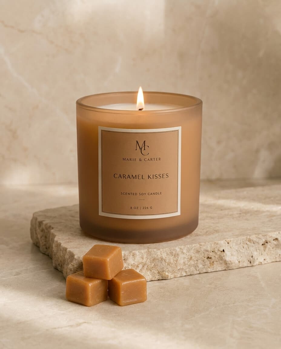 Marie & Carter Caramel Kisses candle